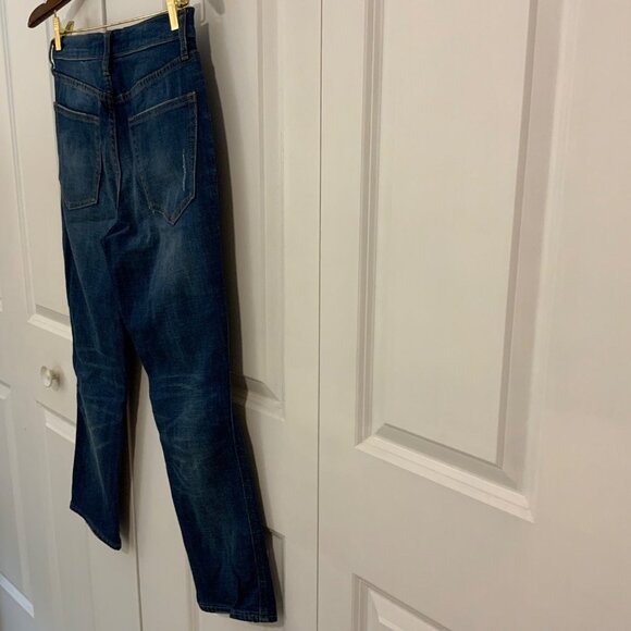 Gap Best Girlfriend Super High Rise Distressed Stretch Ankle Jeans Size 27 - Picture 10 of 11